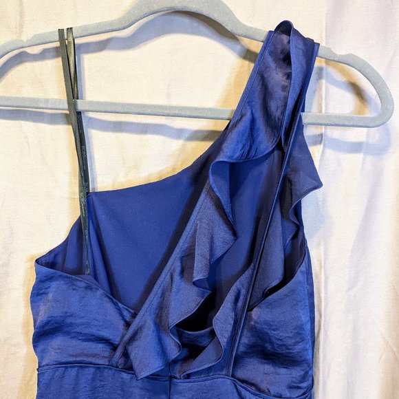 BCBGeneration Blue One Shoulder Dress - Picture 4 of 8